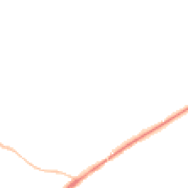 Night-time road noise heatmap for TA9 3LE