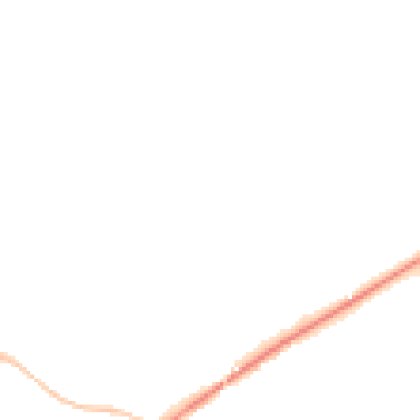 Night-time road noise heatmap for TA9 3LF