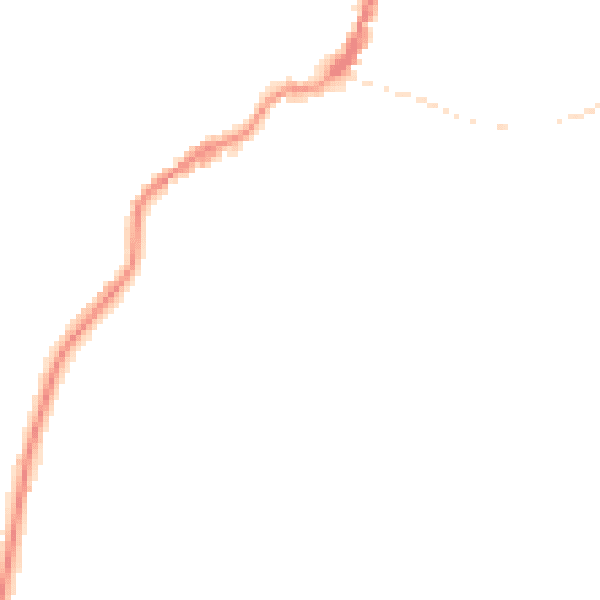 Night-time road noise heatmap for TA9 3NH