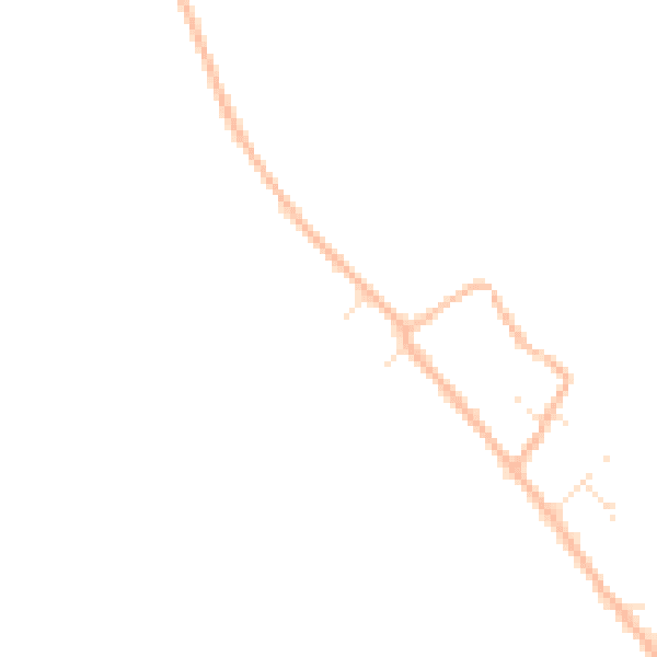 Daytime road noise heatmap for TA9 4BD