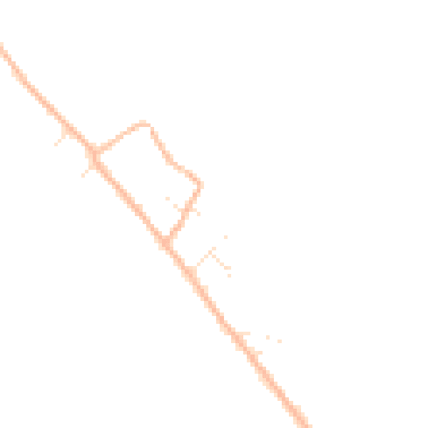 Daytime road noise heatmap for TA9 4EE