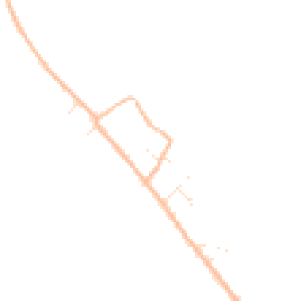 Daytime road noise heatmap for TA9 4EJ