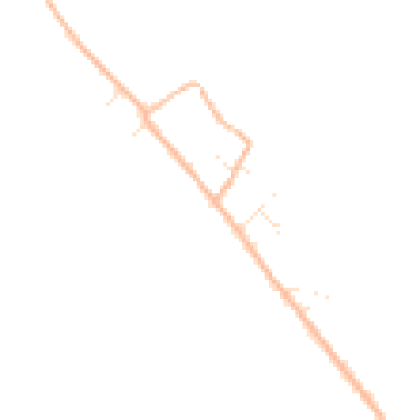 Daytime road noise heatmap for TA9 4EQ