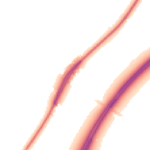 Night-time road noise heatmap for TA9 4HH