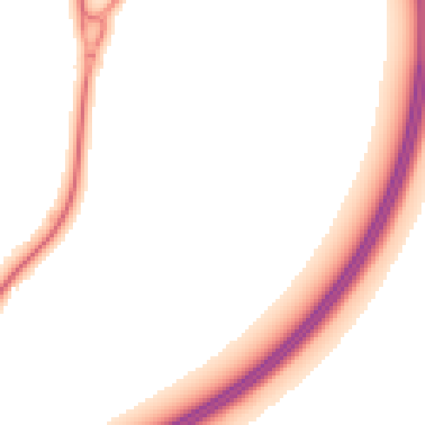 Night-time road noise heatmap for TA9 4HN