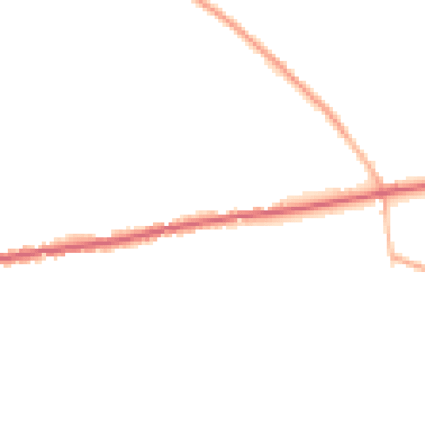 Daytime road noise heatmap for TA9 4QA