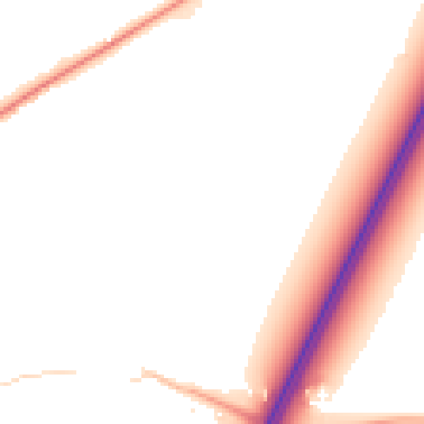 Night-time road noise heatmap for TA9 4QX