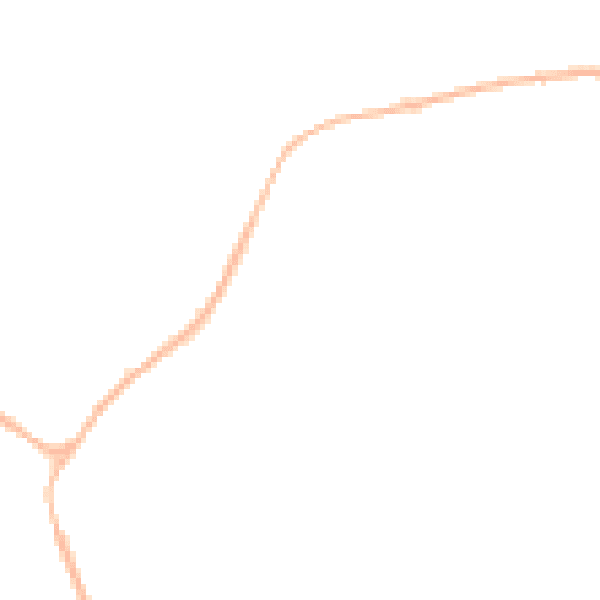 Night-time road noise heatmap for TA9 4RE
