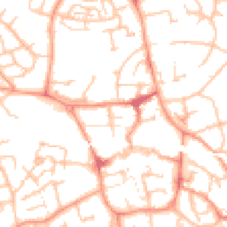 Daytime road noise heatmap for TF1 1AF