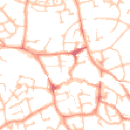 Daytime road noise heatmap for TF1 1AG