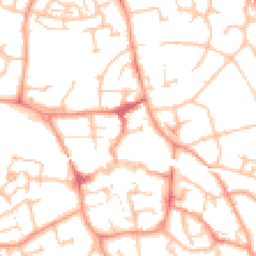 Daytime road noise heatmap for TF1 1AH