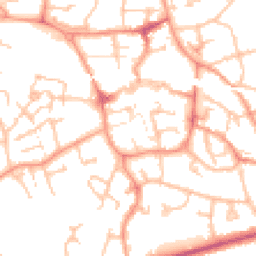 Daytime road noise heatmap for TF1 1AJ