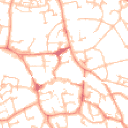 Daytime road noise heatmap for TF1 1AP