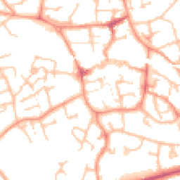 Daytime road noise heatmap for TF1 1BA