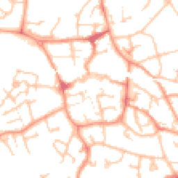 Daytime road noise heatmap for TF1 1BJ