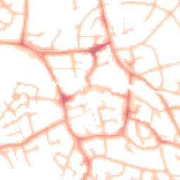 Daytime road noise heatmap for TF1 1BP