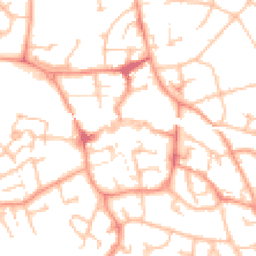 Daytime road noise heatmap for TF1 1BU