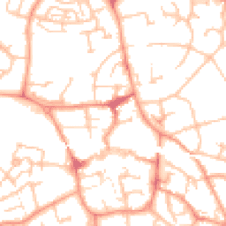 Daytime road noise heatmap for TF1 1DR