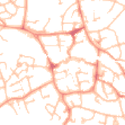 Daytime road noise heatmap for TF1 1DT