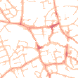 Daytime road noise heatmap for TF1 1EG