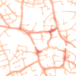 Daytime road noise heatmap for TF1 1EH