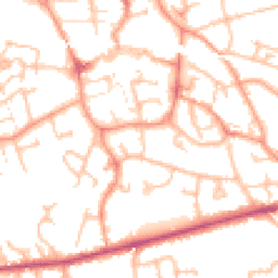 Daytime road noise heatmap for TF1 1HL