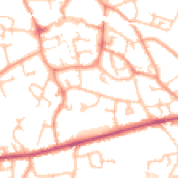 Daytime road noise heatmap for TF1 1HS