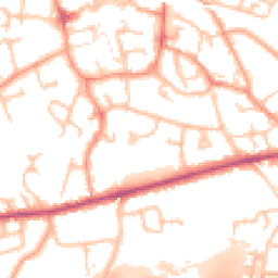 Daytime road noise heatmap for TF1 1HT
