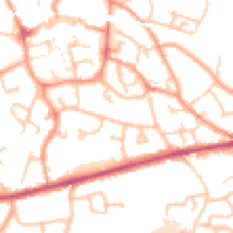 Daytime road noise heatmap for TF1 1HU