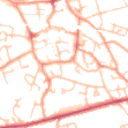 Daytime road noise heatmap for TF1 1HW