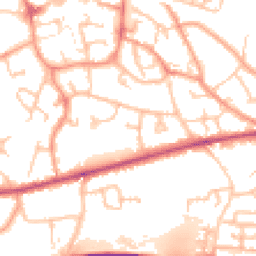 Daytime road noise heatmap for TF1 1HZ