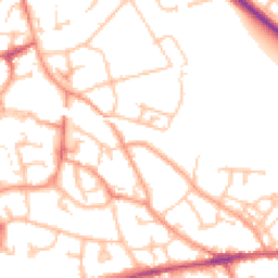 Daytime road noise heatmap for TF1 1PD