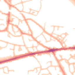 Daytime road noise heatmap for TF1 1PJ