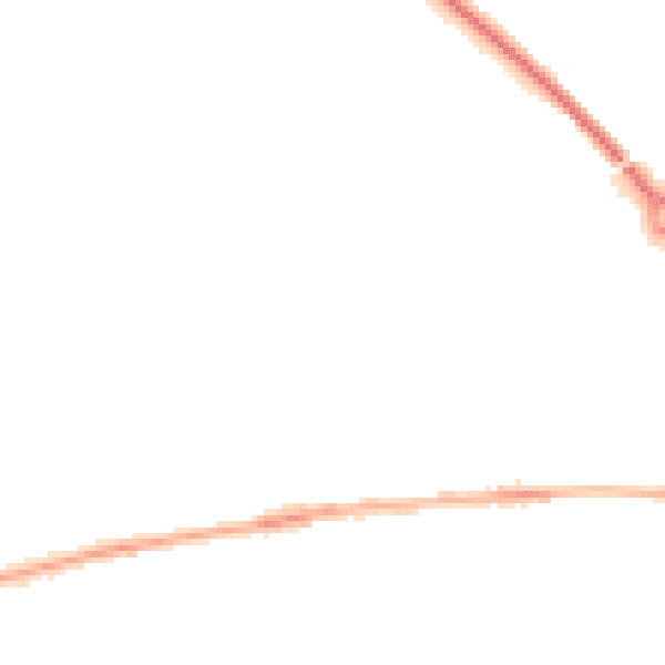 Night-time road noise heatmap for TF1 1PU