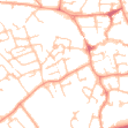 Daytime road noise heatmap for TF1 1QE