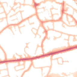 Daytime road noise heatmap for TF1 1RG