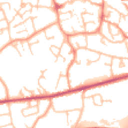 Daytime road noise heatmap for TF1 1RQ