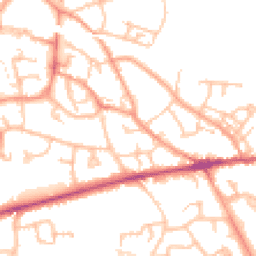 Daytime road noise heatmap for TF1 1RW