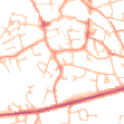 Daytime road noise heatmap for TF1 1YU