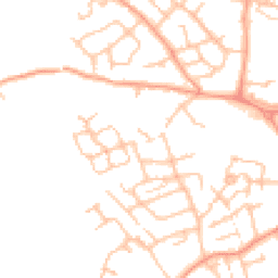 Daytime road noise heatmap for TF1 2AE