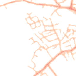 Daytime road noise heatmap for TF1 2AR