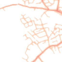 Daytime road noise heatmap for TF1 2BE