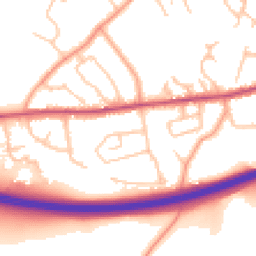 Daytime road noise heatmap for TF1 2ES