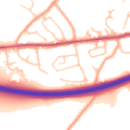 Daytime road noise heatmap for TF1 2ET