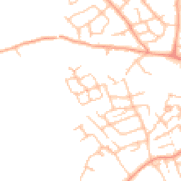 Daytime road noise heatmap for TF1 2GD