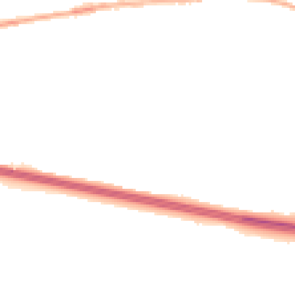 Night-time road noise heatmap for TF1 2HH