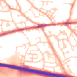 Daytime road noise heatmap for TF1 2HY