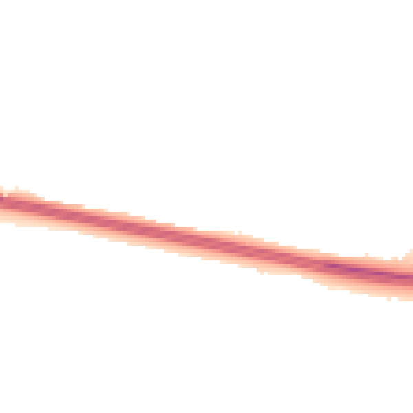 Night-time road noise heatmap for TF1 2JN
