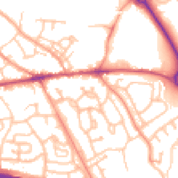 Daytime road noise heatmap for TF1 2LJ