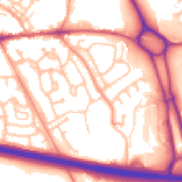 Daytime road noise heatmap for TF1 2LR